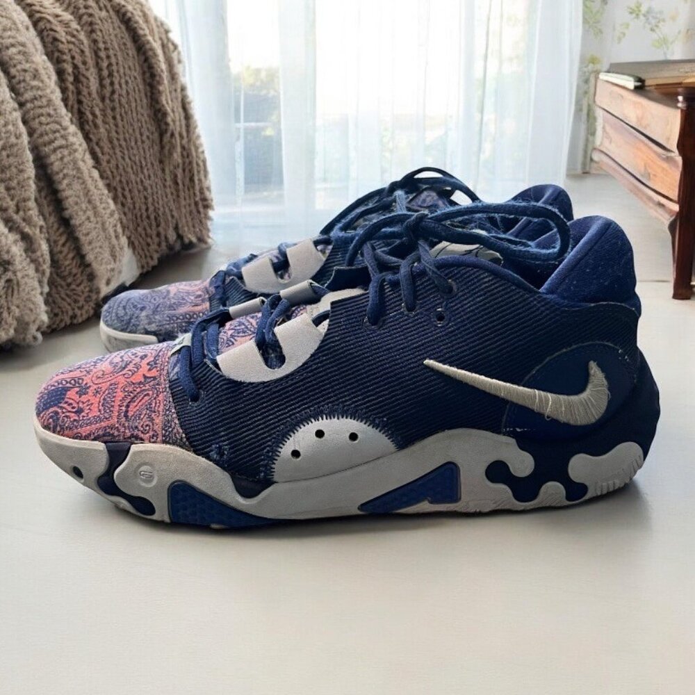 Nike XC Men's DC1974-400 Blue Paisley Hyper Royal Athletic Shoes Size 10